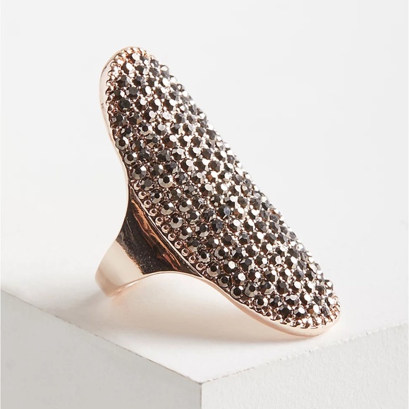 torrid Jewelry - Torrid Rose Gold Pave Statement Ring Size 12